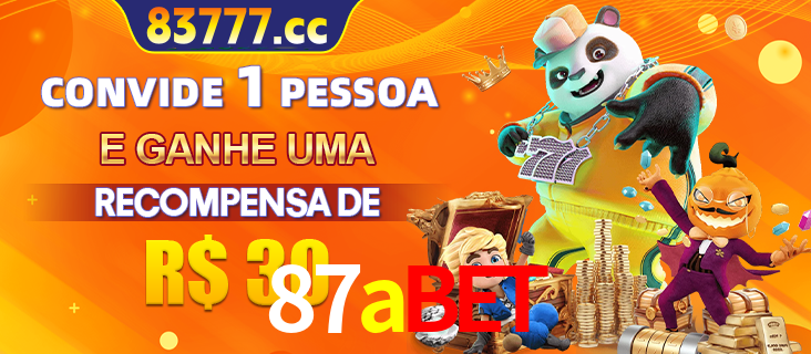 Banner institucional da 87abet sobre parceria de marcas e criação de uma marca de excelência, apresentando os mascotes de jogos populares como o Fortune Tiger.