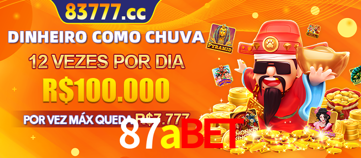 Banner do programa de recompensas Recomende para amigos do 87abet, detalhando os bônus por convidar amigos, com prêmios que chegam a R$288.888.