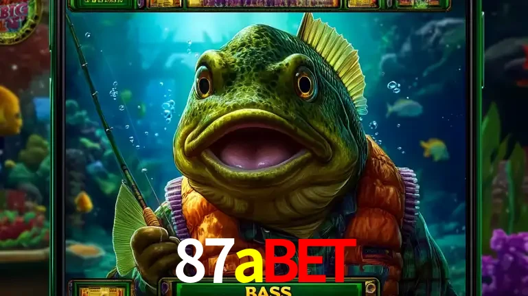 Personagem de peixe pescador do popular jogo de slot com tema de pescaria, uma das emocionantes opções de caça-níqueis para jogar e ganhar no cassino 87abet.